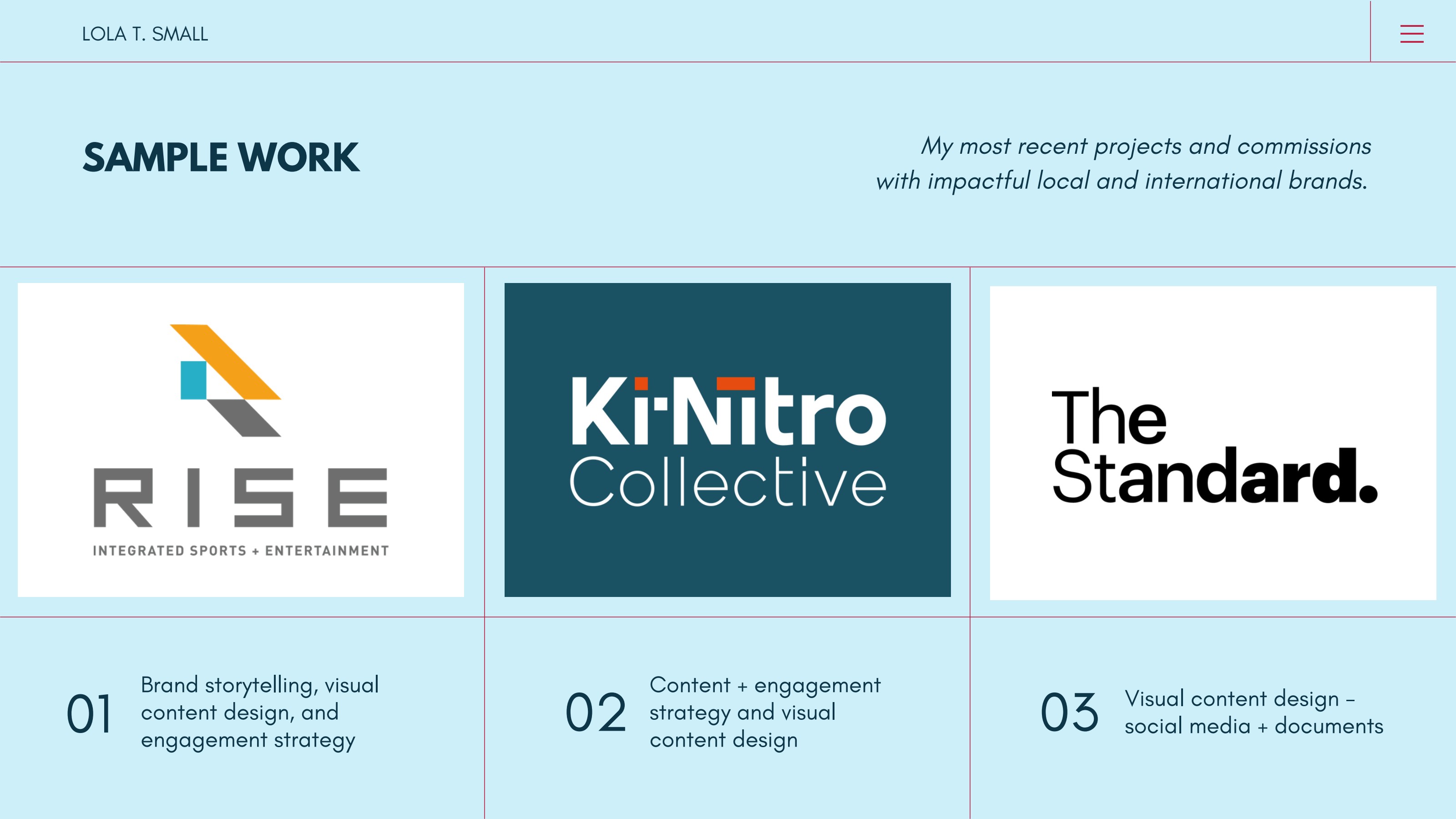 Brand storytelling and visual content design for RISE Integrated Sports + Entertainment, Ki-Nitro Collective, and The Standard